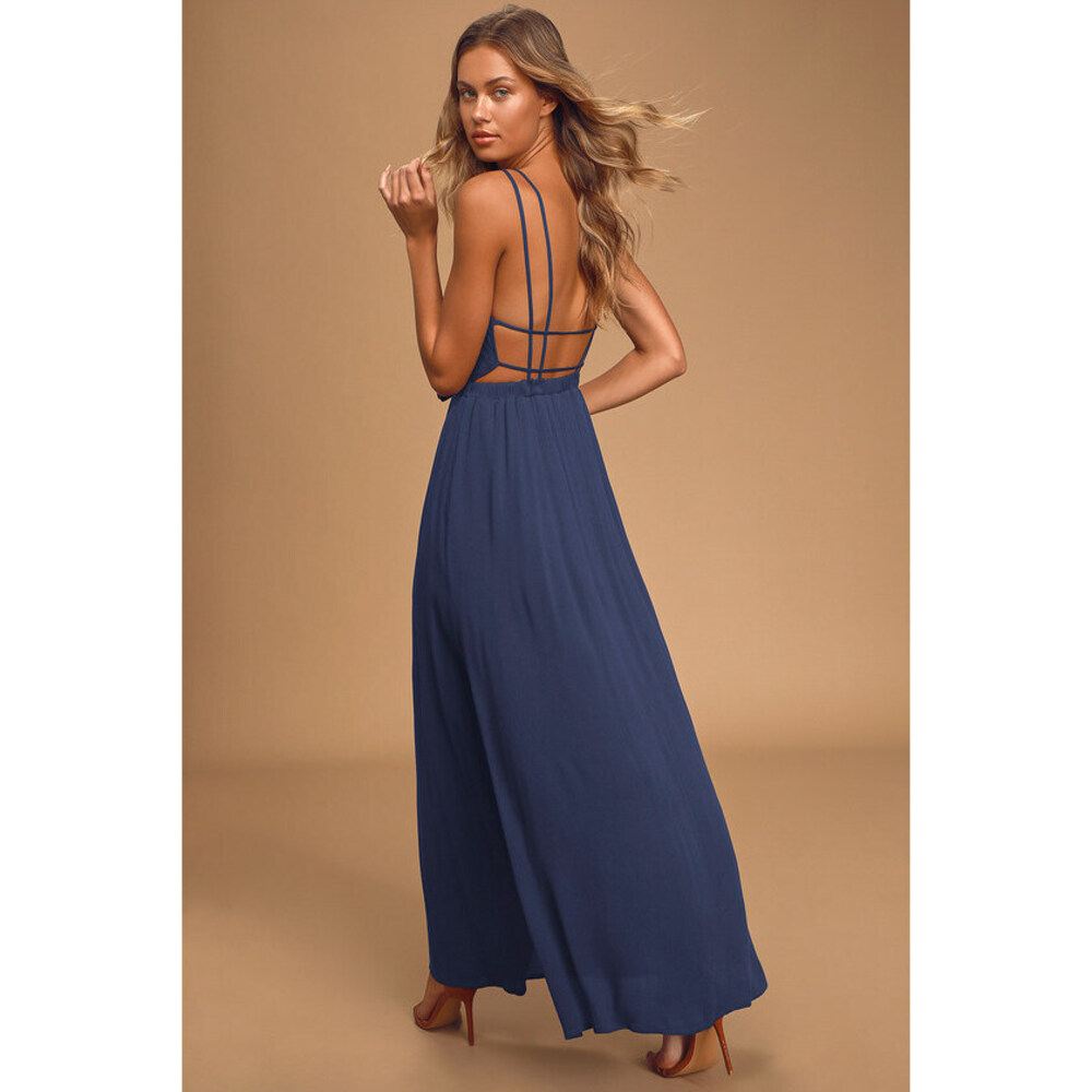 Lulu's Navy Maxi Dress